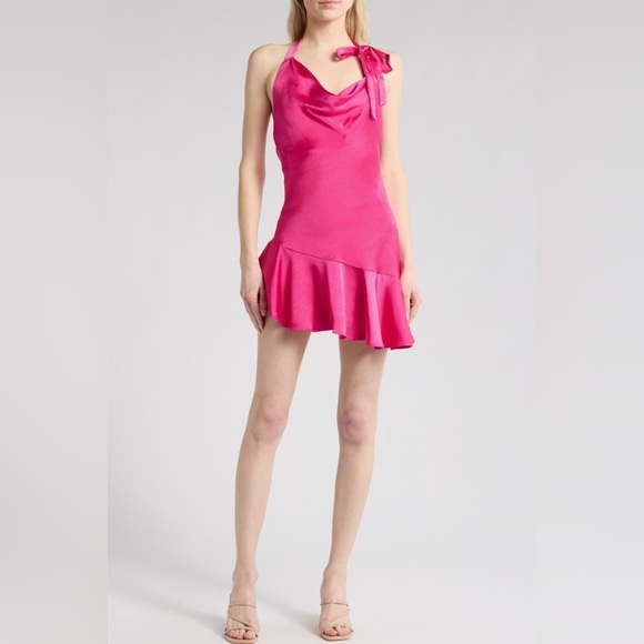 Lush Dresses & Skirts - Chic mini dress with a flirty ruffle hem